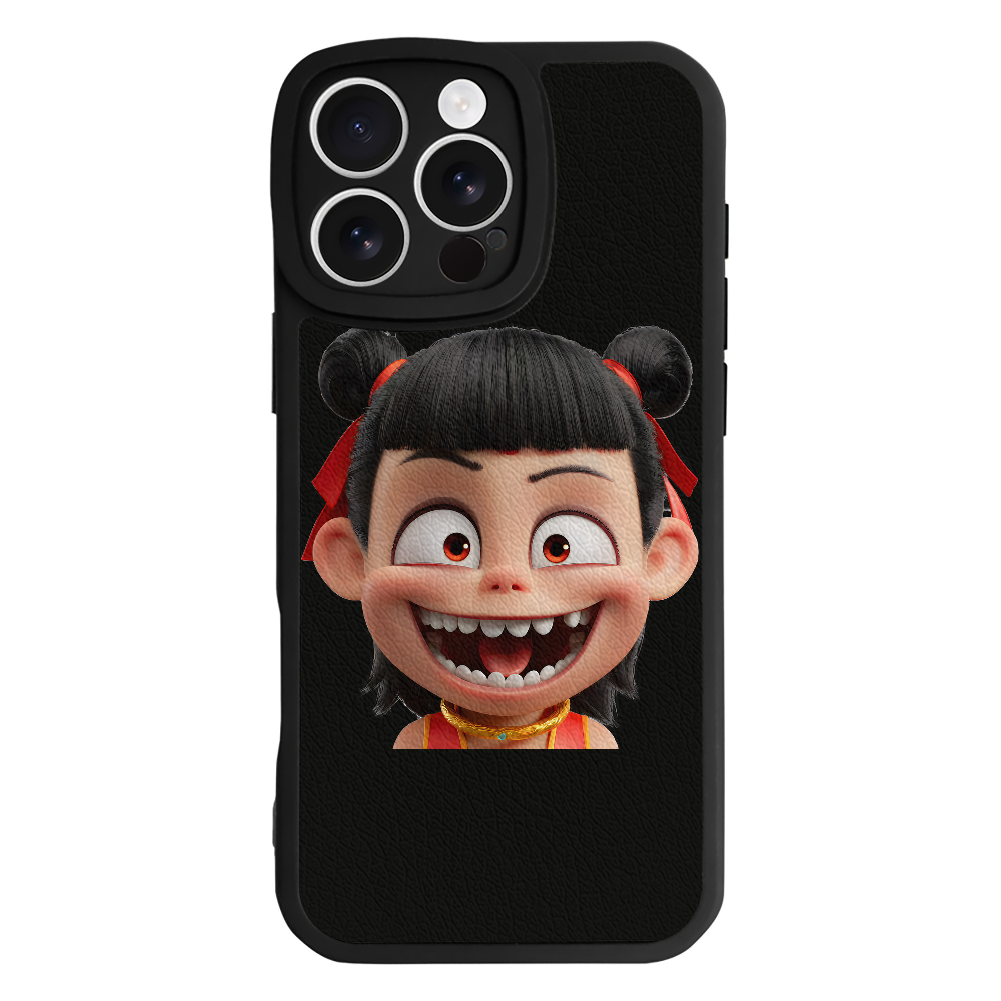 （画像用） Ne Zha 2 ナタ 魔童の大暴れ 【iPhone 16シリーズ対応】シリコンスマホケース（レザー調） 材質：シリコン